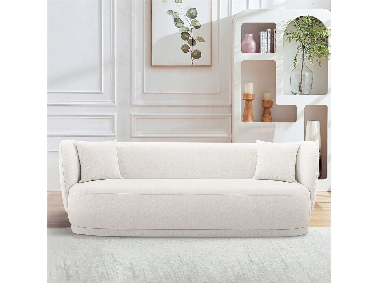 Siri Sofa in Cream by Manhattan Comfort at Eve Furniture