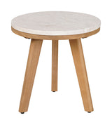 Siro Natural Outdoor Side Table by Zuomod at Eve Furniture