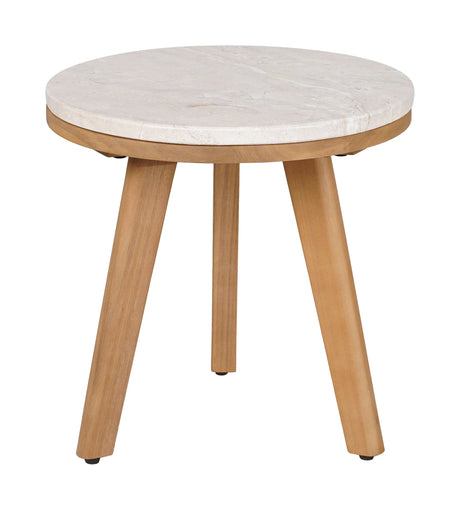 Siro Natural Outdoor Side Table by Zuomod at Eve Furniture