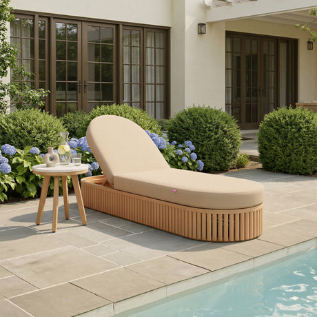 Siro Natural Outdoor Side Table by Zuomod at Eve Furniture