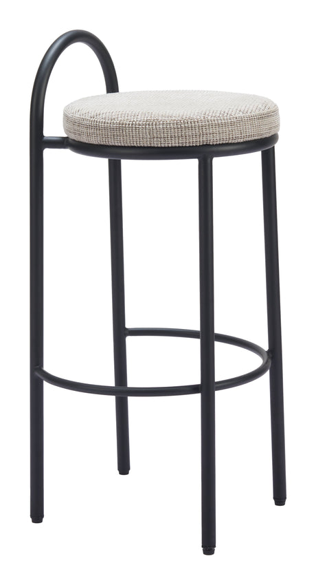 Sisal Beige Tweed Barstool (Set of 2) by Zuomod at Eve Furniture