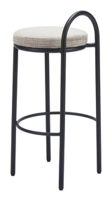 Sisal Beige Tweed Barstool (Set of 2) by Zuomod at Eve Furniture