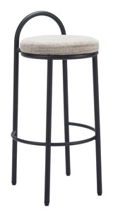 Sisal Beige Tweed Barstool (Set of 2) by Zuomod at Eve Furniture