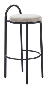 Sisal Beige Tweed Barstool (Set of 2) by Zuomod at Eve Furniture