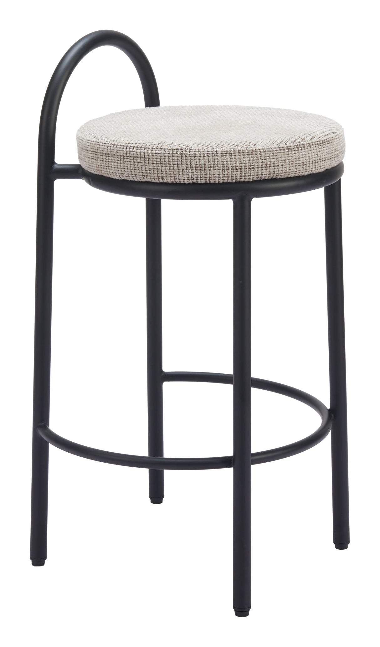Sisal Beige Tweed Counter Stool (Set of 2) by Zuomod at Eve Furniture