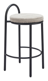 Sisal Beige Tweed Counter Stool (Set of 2) by Zuomod at Eve Furniture