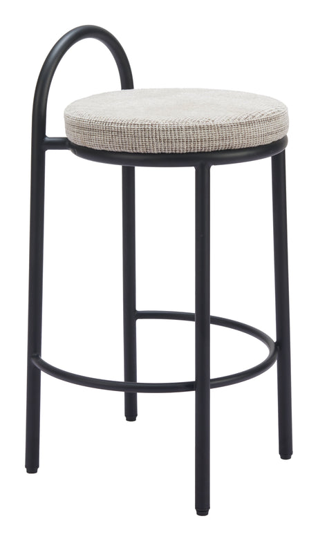 Sisal Beige Tweed Counter Stool (Set of 2) by Zuomod at Eve Furniture
