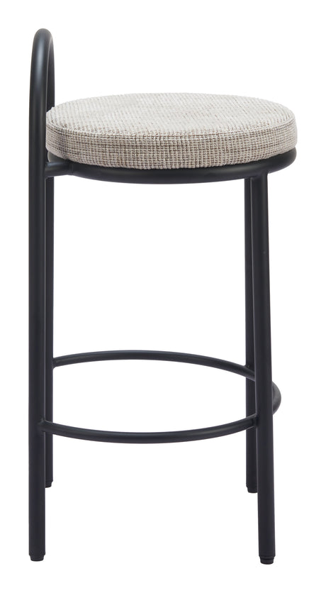 Sisal Beige Tweed Counter Stool (Set of 2) by Zuomod at Eve Furniture