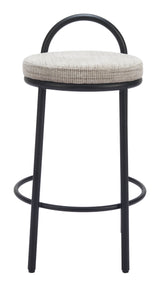 Sisal Beige Tweed Counter Stool (Set of 2) by Zuomod at Eve Furniture