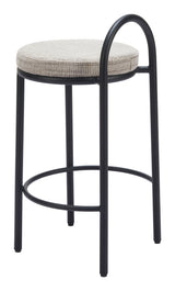 Sisal Beige Tweed Counter Stool (Set of 2) by Zuomod at Eve Furniture