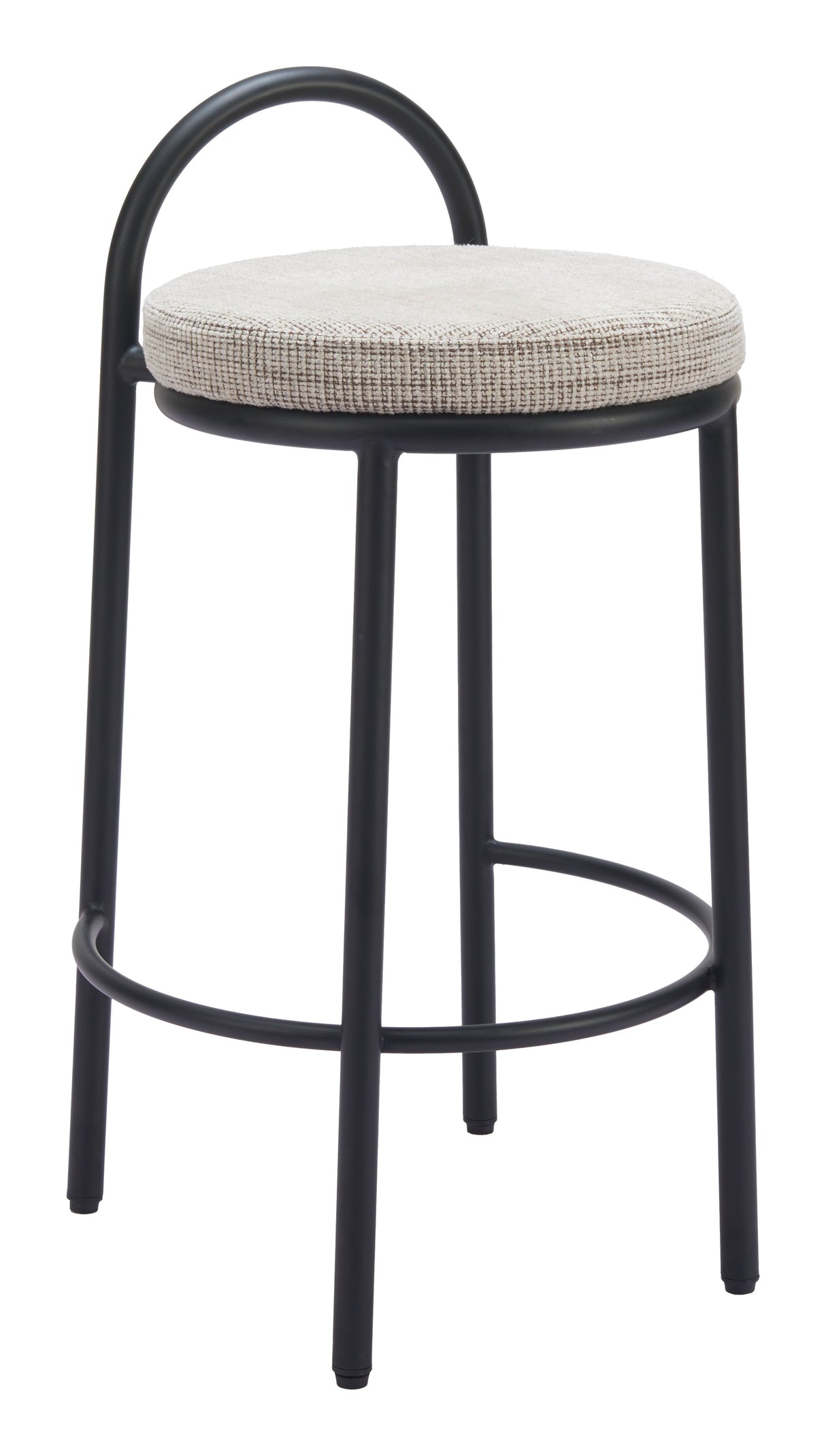 Sisal Beige Tweed Counter Stool (Set of 2) by Zuomod at Eve Furniture