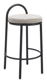 Sisal Beige Tweed Counter Stool (Set of 2) by Zuomod at Eve Furniture