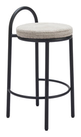 Sisal Beige Tweed Counter Stool (Set of 2) by Zuomod at Eve Furniture