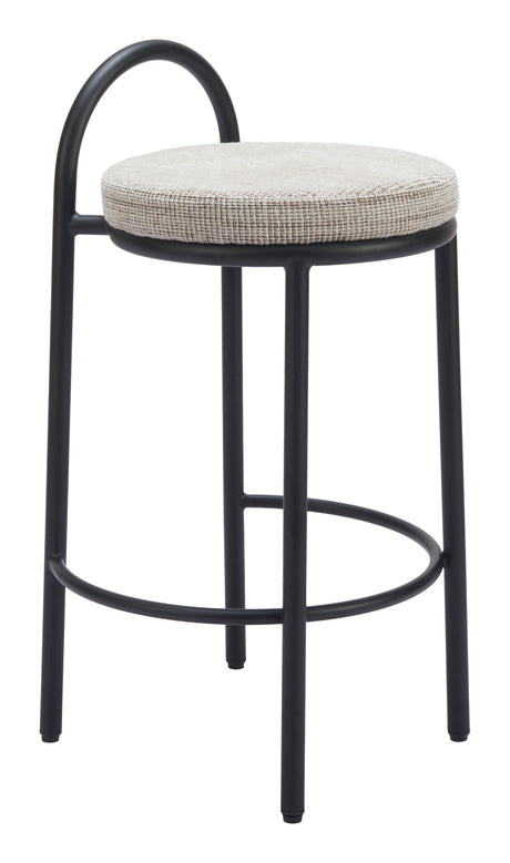 Sisal Beige Tweed Counter Stool (Set of 2) by Zuomod at Eve Furniture