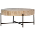 Sison Coffee Table, Light Warm Wash by Dovetail at Eve Furniture