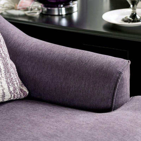 Sisseton Purple Stationary Sofa & Loveseat by Furniture of America at Eve Furniture