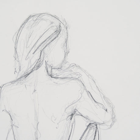 Sitting Model I by Mercana Studio a Hand Embellished Framed Art Print Matted under Glass by Mercana at Eve Furniture