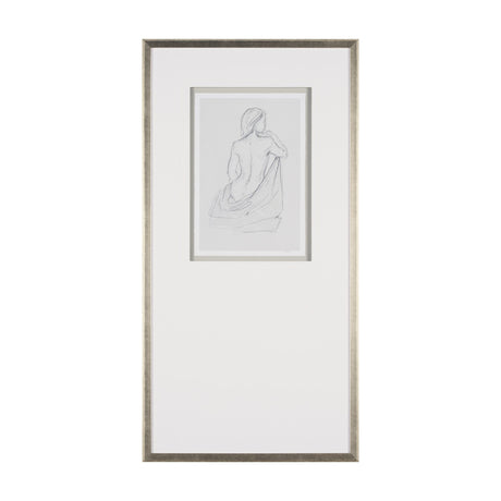 Sitting Model I by Mercana Studio a Hand Embellished Framed Art Print Matted under Glass by Mercana at Eve Furniture