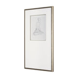 Sitting Model II by Mercana Studio a Hand Embellished Framed Art Print Matted under Glass by Mercana at Eve Furniture