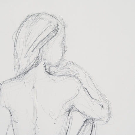 Sitting Model II by Mercana Studio a Hand Embellished Framed Art Print Matted under Glass by Mercana at Eve Furniture