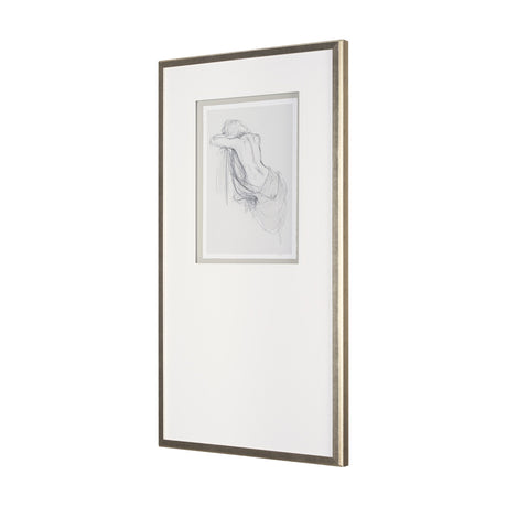 Sitting Model III by Mercana Studio a Hand Embellished Framed Art Print Matted under Glass by Mercana at Eve Furniture