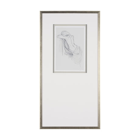 Sitting Model III by Mercana Studio a Hand Embellished Framed Art Print Matted under Glass by Mercana at Eve Furniture