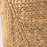 Sivan (Set of 3) Light Brown Water Hyacinth Round Basket W/ Handles by Mercana at Eve Furniture