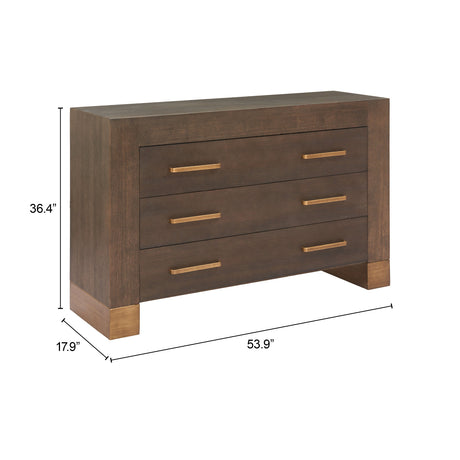 Sivar Espresso Cabinet by Zuomod at Eve Furniture