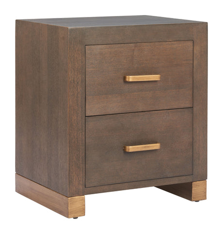 Sivar Espresso Side Table by Zuomod at Eve Furniture