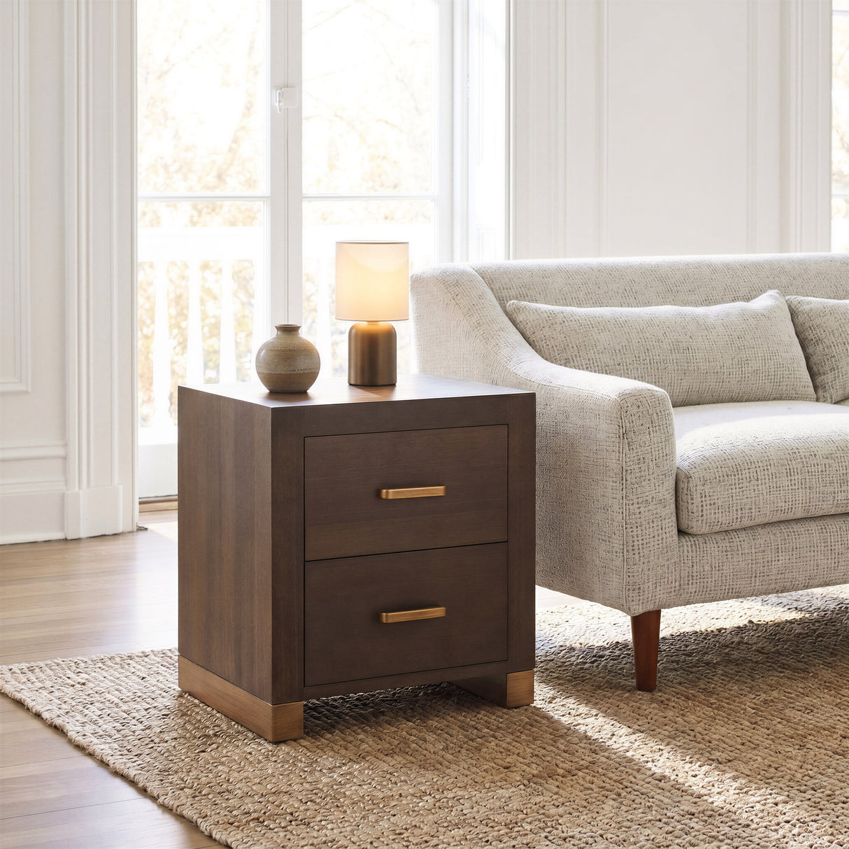 Sivar Espresso Side Table by Zuomod at Eve Furniture