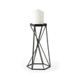 Sixx II Large Antiqued Metal Hexagonal Table Candle Holder by Mercana at Eve Furniture