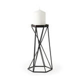 Sixx II Large Antiqued Metal Hexagonal Table Candle Holder by Mercana at Eve Furniture