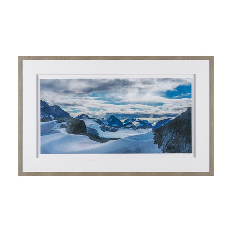 Skagway, Alaska Mountains by Richard Silver Textured Framed Art Print Matted under Glass by Mercana at Eve Furniture