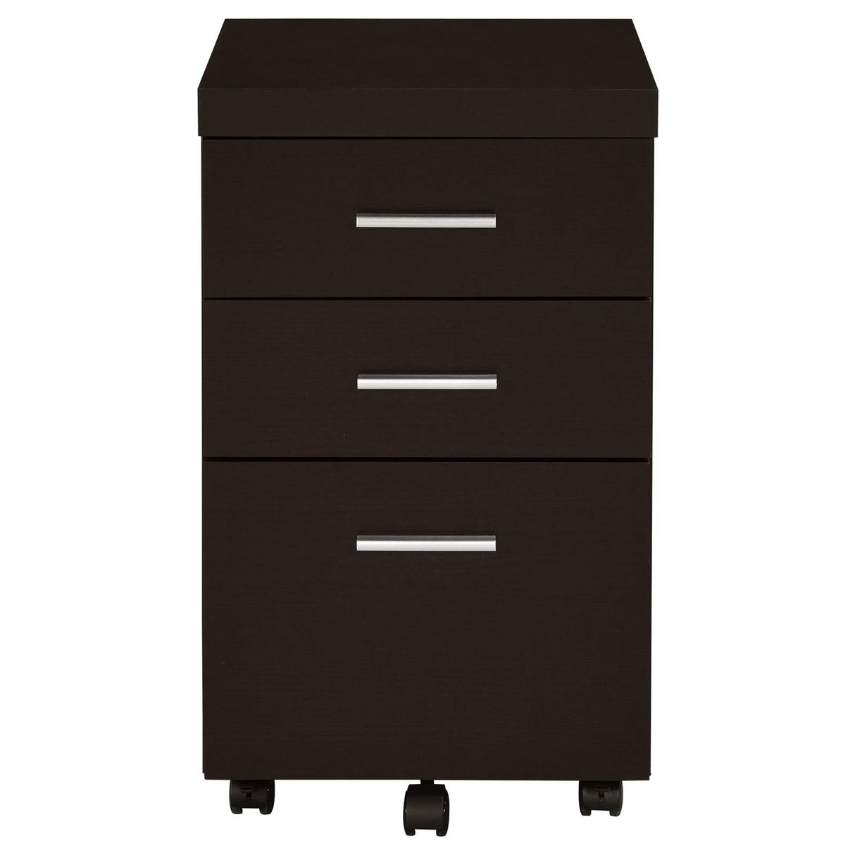 Skeena Cappuccino 3-Drawer Mobile Storage Cabinet