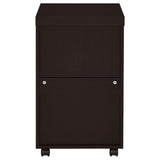 Skeena Cappuccino 3-Drawer Mobile Storage Cabinet