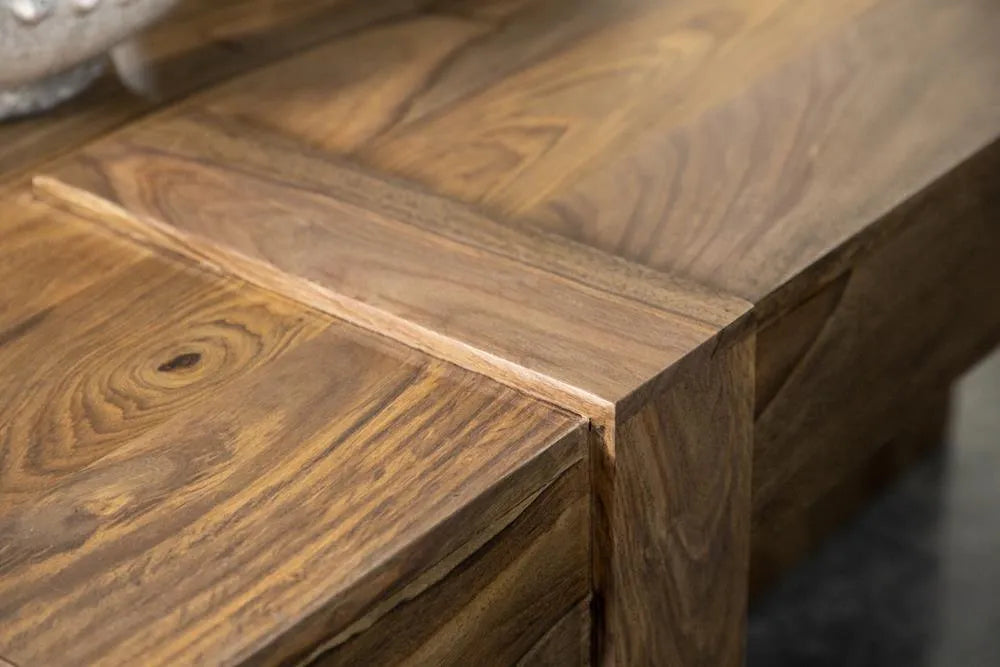 Skeet Natural Sheesham Wooden Square Coffee Table by Coaster at Eve Furniture