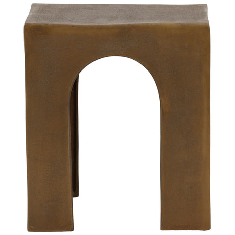 Skelly Side Table, Antique Brass by Dovetail at Eve Furniture
