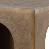 Skelly Side Table, Antique Brass by Dovetail at Eve Furniture