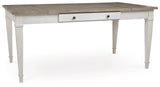 Skempton Two-tone Dining Table, 2 Chairs, and Bench by Ashley at Eve Furniture