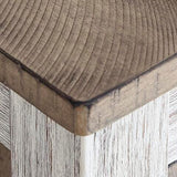 Skempton White/Light Brown Counter Height Dining Table and 4 Barstools by Ashley at Eve Furniture