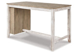 Skempton White/Light Brown Counter Height Dining Table by Ashley at Eve Furniture