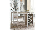 Skempton White/Light Brown Counter Height Dining Table by Ashley at Eve Furniture