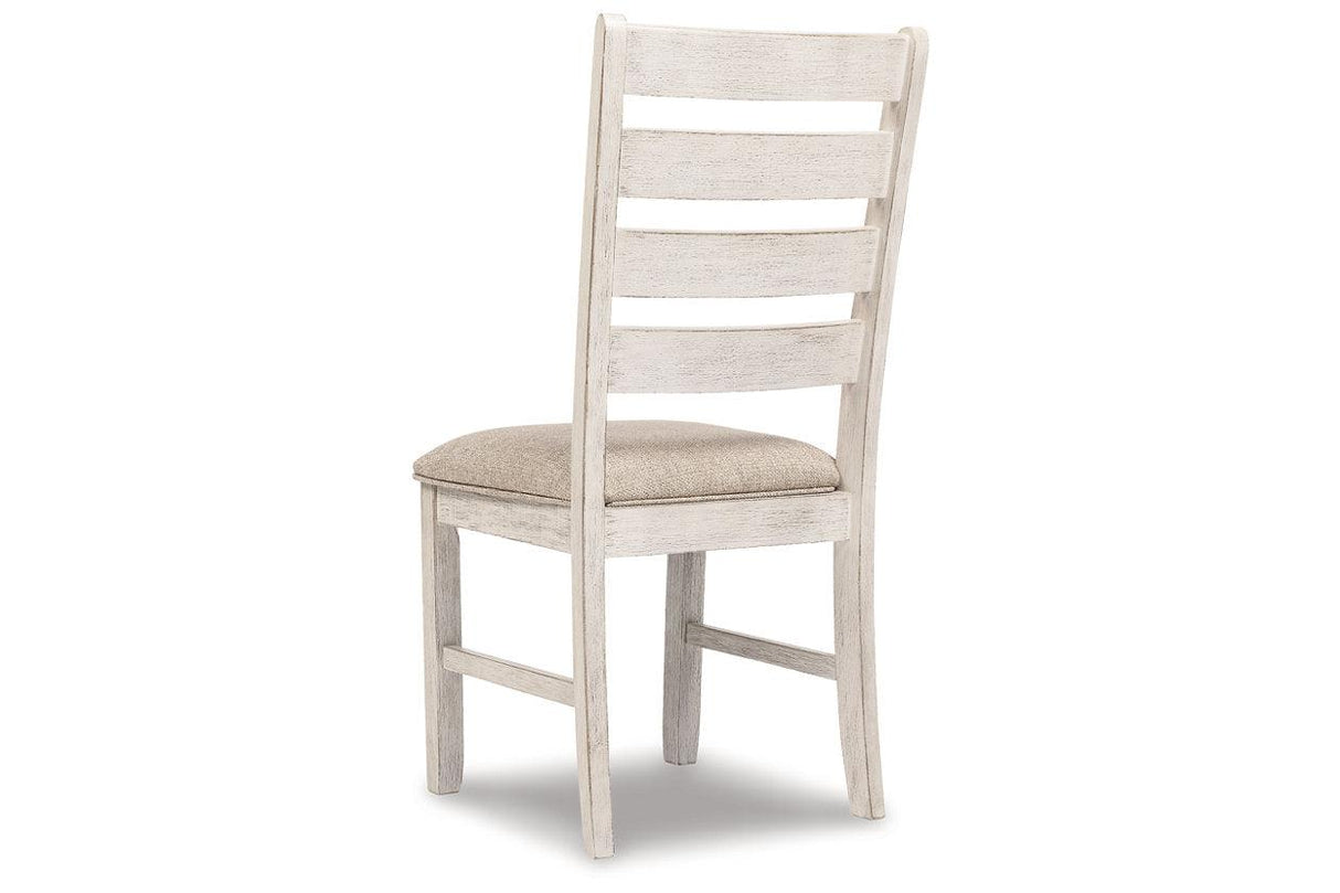 Skempton White/Light Brown Dining Chair, Set of 2 by Ashley at Eve Furniture