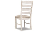 Skempton White/Light Brown Dining Chair, Set of 2 by Ashley at Eve Furniture