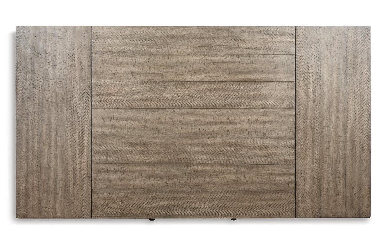 Skempton White/Light Brown Dining Table by Ashley at Eve Furniture