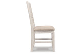Skempton White/Light Brown Dining Chair, Set of 2 by Ashley at Eve Furniture