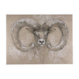 Sketch of animal I (Wild sheep) by Mercana Studio a Hand Embellished Textured Canvas by Mercana at Eve Furniture