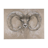Sketch of animal I (Wild sheep) by Mercana Studio a Hand Embellished Textured Canvas by Mercana at Eve Furniture