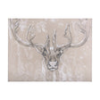 Sketch of animal II (Caribou) by Mercana Studio a Hand Embellished Textured Canvas by Mercana at Eve Furniture