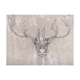 Sketch of animal II (Caribou) by Mercana Studio a Hand Embellished Textured Canvas by Mercana at Eve Furniture